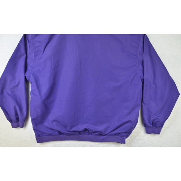 Northwestern Wildcats Jacket Mens XL Purple Pullover Wind Breaker Pockets - Picture 12 of 12